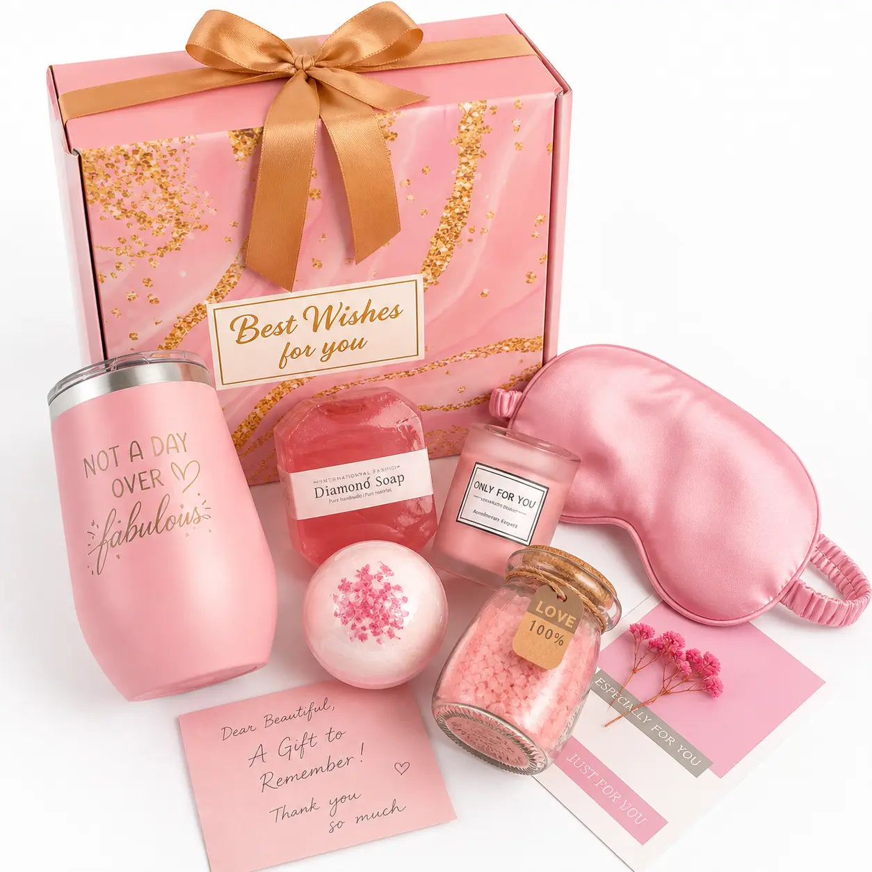 Pretty in Pink Spa Gift Set for Women | Luxury Birthday Gift Box Pakistan ASH LUXE