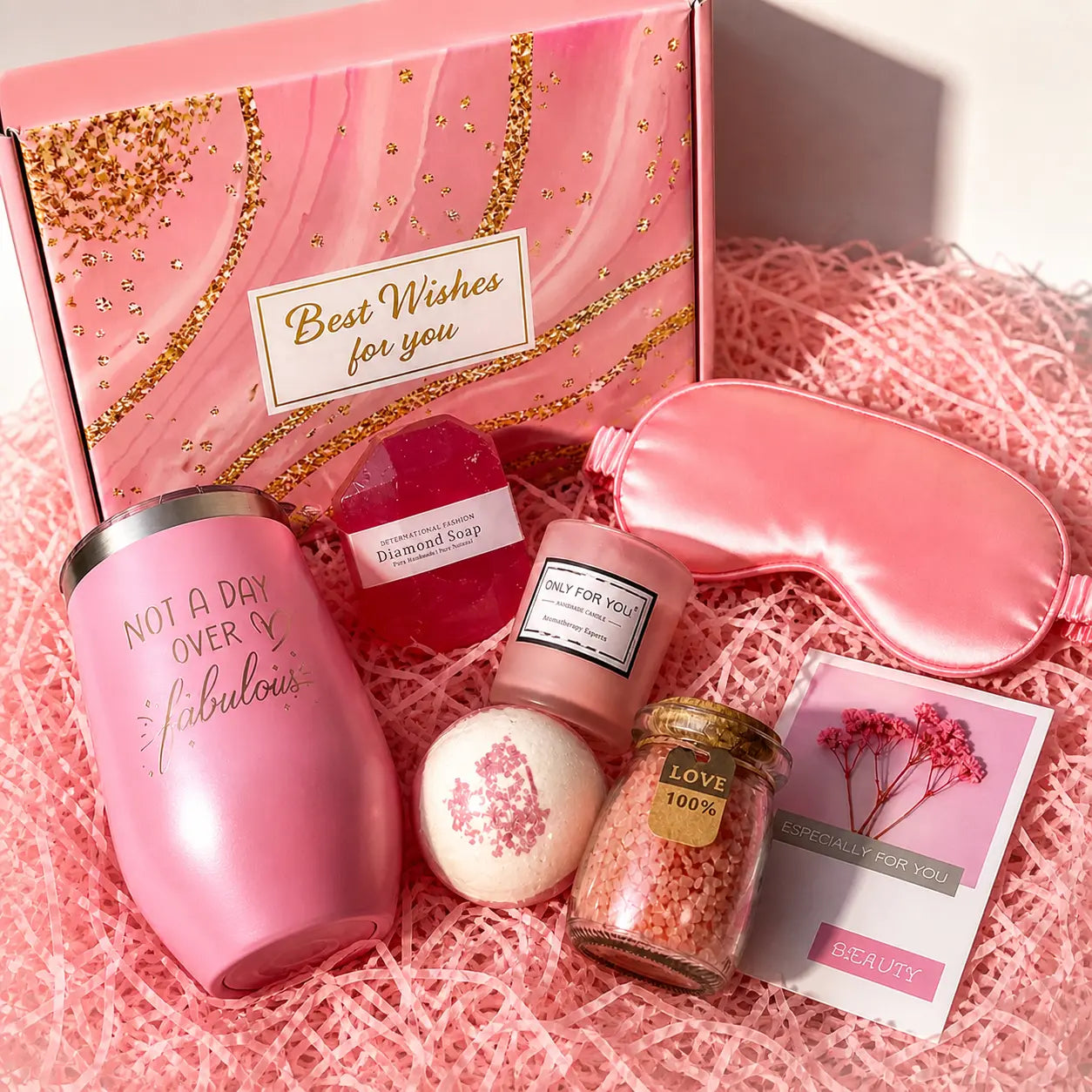 Pretty in Pink Spa Gift Set for Women | Luxury Birthday Gift Box Pakistan ASH LUXE