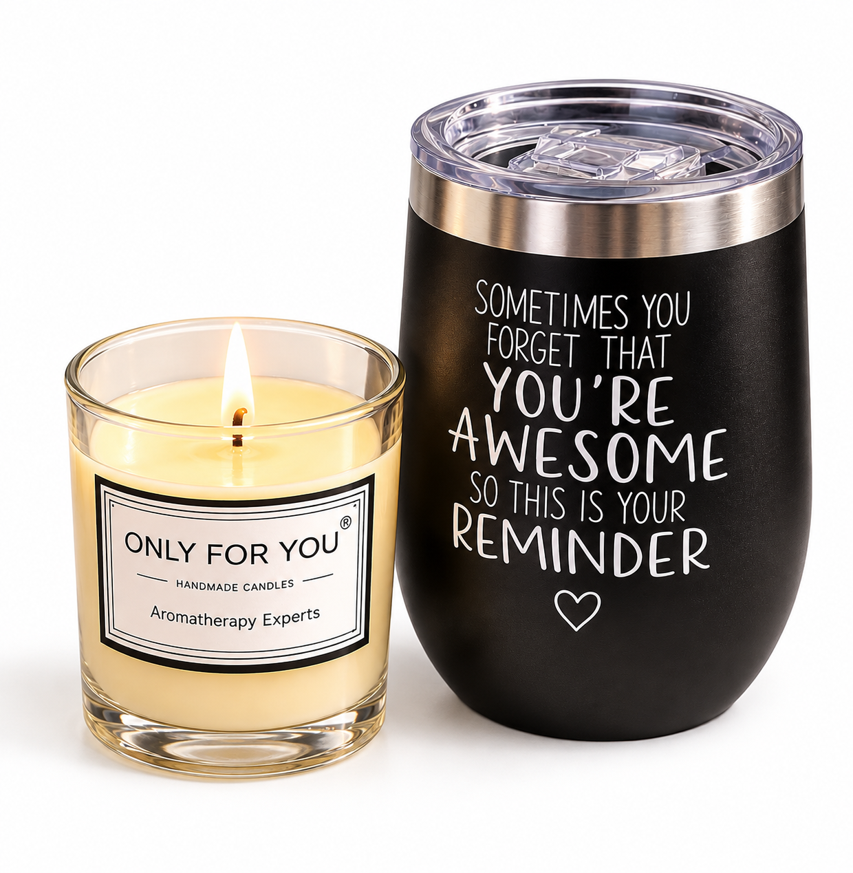 Tumbler &candle bundle ASH LUXE